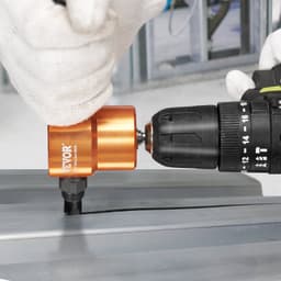 Dvouhlavá řezačka plechu, řezačka kovu, adaptér pro elektrickou vrtačku, řezací nástroj - miniatura 1