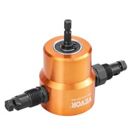 Dvouhlavá řezačka plechu, řezačka kovu, adaptér pro elektrickou vrtačku, řezací nástroj - miniatura 5