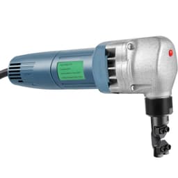 Elektrická řezačka na plech 380 W, 1800 ot./min, 220 V, s vyměnitelnými břity, kufřík pro uskladnění, řezačka plechu pro řezání nerezové oceli, hliníku, plastu - miniatura 3