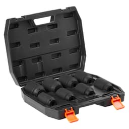 Sada příklepových nástrčných hlavic pro osové matice, 1/2" hluboké, 12hranné, 8 ks metrických hlavic - miniatura 3