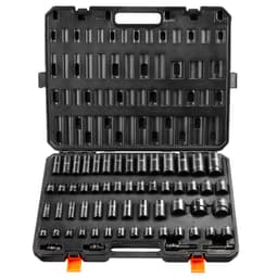 Sada příklepových nástrčných hlavic 59 ks, šestihranné, s ráčnou a 3/8" a 1/2" - miniatura 4