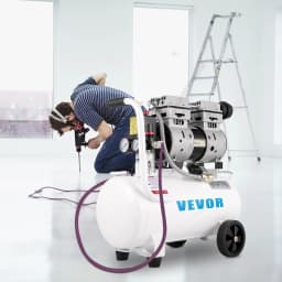 Kompresor vzduchu 20,8 l, přenosný kompresor 1 HP, bezolejový kompresor s ocelovou nádrží 750 W, pancake kompresor 115 PSI, ultratichý kompresor pro domácí opravy, plnění pneumatik - miniatura 1
