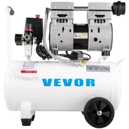 Kompresor vzduchu 20,8 l, přenosný kompresor 1 HP, bezolejový kompresor s ocelovou nádrží 750 W, pancake kompresor 115 PSI, ultratichý kompresor pro domácí opravy, plnění pneumatik - miniatura 3