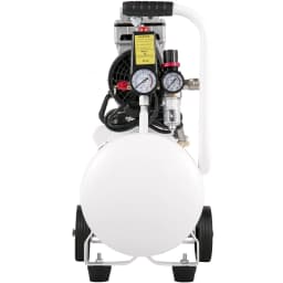 Kompresor vzduchu 20,8 l, přenosný kompresor 1 HP, bezolejový kompresor s ocelovou nádrží 750 W, pancake kompresor 115 PSI, ultratichý kompresor pro domácí opravy, plnění pneumatik - miniatura 4