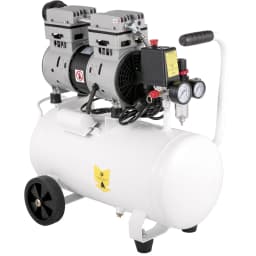 Kompresor vzduchu 20,8 l, přenosný kompresor 1 HP, bezolejový kompresor s ocelovou nádrží 750 W, pancake kompresor 115 PSI, ultratichý kompresor pro domácí opravy, plnění pneumatik - miniatura 5