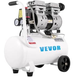 Kompresor vzduchu 20,8 l, přenosný kompresor 1 HP, bezolejový kompresor s ocelovou nádrží 750 W, pancake kompresor 115 PSI, ultratichý kompresor pro domácí opravy, plnění pneumatik - miniatura 12