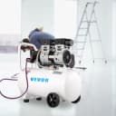 Kompresor vzduchu 41,6 l, ultratichý kompresor 1 HP, bezolejový kompresor s ocelovou nádrží 750 W, přenosný kompresor 8 barů, ultratichý kompresor pro domácí opravy, plnění pneumatik