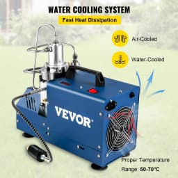 Vysokotlaký kompresor 4500 PSI/30 MPa/300 BAR, vysokotlaký vzduchový kompresor s automatickým zastavením 1800 W, 220 V, vhodný pro vzduchovky na paintball, PCP pušky, vzduchové pistole, potápěčské lahve - miniatura 7