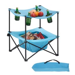 Skládací přenosný campingový stůl Oxford Outdoor čtvercový stůl se 4 držáky na nápoje - miniatura 2