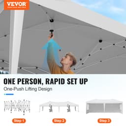 Pop-up stan 10 x 20 stop se 3 bočními stěnami a 2 okny - miniatura 6