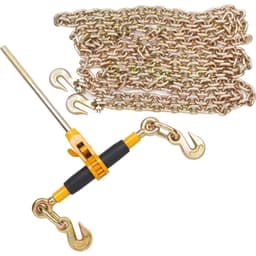 Řetězový svěr s ráčnou 5/16"–3/8", zatěžovací svorky 7100 lb s řetězy G80, 2 ks - miniatura 4