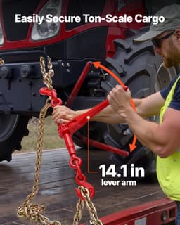 Řetěz s ráčnou 3/8 palce x 10 stop G80, nákladní řetězy pro přepravu - miniatura 10