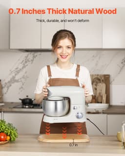 Posuvník mixéru oválný 14,5 x 9,4 palce pro stojanový mixér s výklopnou hlavou o objemu 4,5–5 qt - miniatura 8