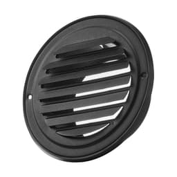 97 mm kulatý kryt stěnového ventilačního otvoru z nerezové oceli, 2 ks, černý - miniatura 3
