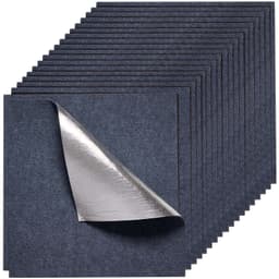 Kobercové dlaždice 610 x 610 mm, 15 ks, samolepicí, šedé - miniatura 2