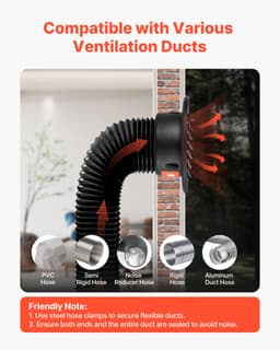 97 mm kulatý kryt stěnového ventilačního otvoru z nerezové oceli, 2 ks, černý - miniatura 9