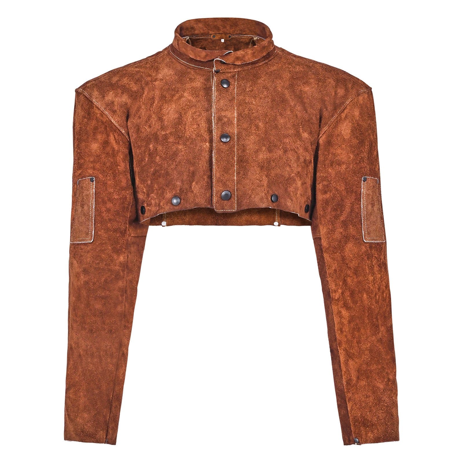 Kožený ohnivzdorný plášťový svařovací rukáv, velikost XL