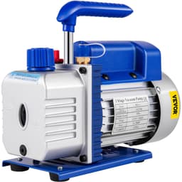 Lopatkové vakuové čerpadlo 3 CFM 1/4 HP pro chladivo, vakuové čerpadlo pro klimatizaci, Velká Británie, R134a, 1720 ot./min, jednostupňové - miniatura 2