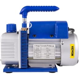 Lopatkové vakuové čerpadlo 3 CFM 1/4 HP pro chladivo, vakuové čerpadlo pro klimatizaci, Velká Británie, R134a, 1720 ot./min, jednostupňové - miniatura 12