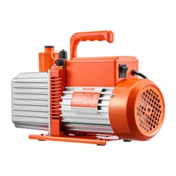 Vakuové čerpadlo 9 CFM 750 W/1 HP HVAC, dvoustupňové rotační lamelové vakuové čerpadlo, kompatibilní s chladivy R134a, R22, R410a, systémy pro odplynění pryskyřic pro údržbu automobilních klimatizací, olej v sadě - miniatura 4