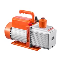 Vakuové čerpadlo 9 CFM 750 W/1 HP HVAC, dvoustupňové rotační lamelové vakuové čerpadlo, kompatibilní s chladivy R134a, R22, R410a, systémy pro odplynění pryskyřic pro údržbu automobilních klimatizací, olej v sadě - miniatura 12