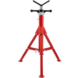 Stojan na trubky s V-hlavou pro průměry 0,3–30,5 cm, nastavitelná výška 71,1–132,1 cm, stojany na trubky s nosností 1133,9 kg, přenosné skládací stojany na trubky, tělo z uhlíkové oceli s vyšší pevností - miniatura 4