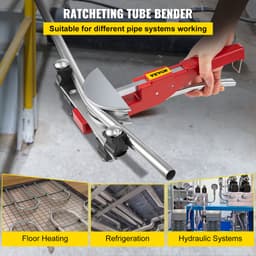 Ohýbačka měděných trubek HVAC/chlazení, ohýbačka s ráčnou 1/4" až 7/8" - miniatura 6