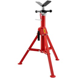 Stojan na trubky s V-hlavou pro průměry 0,3–30,5 cm, nastavitelná výška 71,1–132,1 cm, stojany na trubky s nosností 1133,9 kg, přenosné skládací stojany na trubky, tělo z uhlíkové oceli s vyšší pevností - miniatura 5