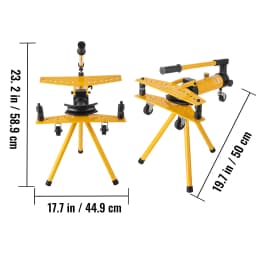 Ruční hydraulická ohýbačka trubek 10 tun, ruční hydraulická ohýbačka pro průměry 6,4–25,4 mm s 6 matricemi pro topení a potrubí - miniatura 1