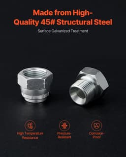64 ks hydraulických spojek BSPP, sada zátkových a uzavíracích krytek hydrauliky s přesným závitem, zinkovaná ocelová sada adaptérů pro vysokou pevnost hydraulických spojek, velikosti Dash 04/06/08/10/12/16 - miniatura 8