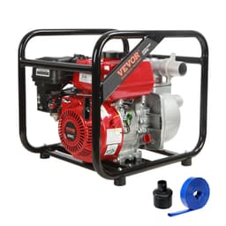Benzínové vodní čerpadlo, 2 palce, 7 HP, 142 GPM, výtlak 148 stop, sací hloubka 22 stop, čtyřtaktní čerpadlo pro přečerpávání vody a odpadků poháněné benzínem, přenosné, vysokotlaké s 25ft hadicí pro zavlažování bazénu, certifikováno EPA - miniatura 2
