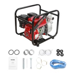 Benzínové vodní čerpadlo, 2 palce, 7 HP, 142 GPM, výtlak 148 stop, sací hloubka 22 stop, čtyřtaktní čerpadlo pro přečerpávání vody a odpadků poháněné benzínem, přenosné, vysokotlaké s 25ft hadicí pro zavlažování bazénu, certifikováno EPA - miniatura 12
