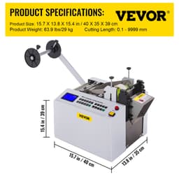 FlowerW YS-100 řezačka smrštitelných trubek, automatická řezačka PVC trubek, šířka 100 mm, automatická řezačka kabelových trubek, řezačka PVC trubek pro smrštitelné PVC trubky - miniatura 11