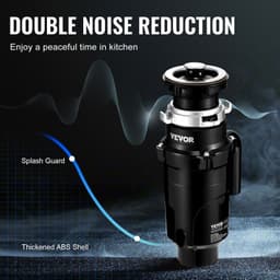 Drcič odpadu 1/2 HP, kontinuální drtič potravinového odpadu, 3820 ot./min, EZ Connect - miniatura 8