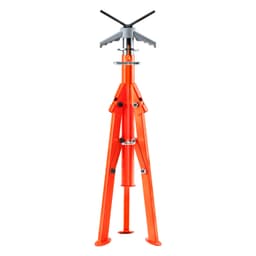 Stojan na trubky, 1133,9 kg, odolný stojan na trubky, nastavitelný stojan na trubky s V-hlavou výšky 69,1–132,1 cm, 45#, ocelový skládací stojan na trubky pro průměr 1,3–30,5 cm - miniatura 5