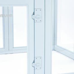 Ohrádka pro štěňata, 1,9 x 1,2 x 0,7 m, průhledná plastová ohrádka pro velké psy, voděodolná ohrádka pro štěňata s okénky a zámkem ve dveřích, snadno čistitelná, odolná porodní sada pro psy a kočky do domácnosti - miniatura 3