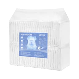 Jednorázové plenky pro psy, superabsorpční plenky pro feny, 360° těsné, s indikátorem vlhkosti, na říji, výcvik, inkontinence – velikost M, 96 ks (2 balení po 48 ks) - miniatura 12