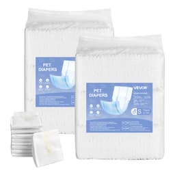 Jednorázové pleny pro psy, superabsorpční pásy pro psy, těsné 360° břišní pásky s indikátorem vlhkosti pro fenky v říji, při výcviku a inkontinenci – velikost S, 144 ks (2 balení po 72 ks) - miniatura 2