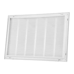 Mřížka filtru zpětného vzduchu, sedí na průduch o rozměru š. 30 x v. 20 palců, filtr není součástí, kryt otvoru zpětného větrání pro montáž na zeď, ocelová mřížka zpětného vzduchu, práškově lakovaná, odnímatelná, s předními dvířky, pro 1" filtry - miniatura 3