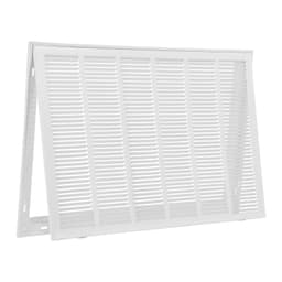 Mřížka filtru zpětného vzduchu, sedí na průduch o rozměru š. 30 x v. 20 palců, filtr není součástí, kryt otvoru zpětného větrání pro montáž na zeď, ocelová mřížka zpětného vzduchu, práškově lakovaná, odnímatelná, s předními dvířky, pro 1" filtry - miniatura 4