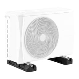 Sada podlahového montážního podstavce pro mini split klimatizační systémy, podstavec pro podlahovou montáž AC/tepelné čerpadlo 9000–36000 BTU, odolné gumové antivibrační podložky, max. zatížení 1000 kg - miniatura 3