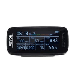 Monitor kvality vzduchu 9 v 1, CO2, teplota, vlhkost, formaldehyd, TVOC, tester AQI, profesionální měřič částic PM2,5, PM10, PM1,0 pro vnitřní i venkovní použití, měřič kvality vzduchu s alarmovými prahovými hodnotami - miniatura 12