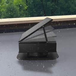 Střešní odsavač na půdu, inteligentní solární střešní ventilátor 35 W s automatickou regulací teploty, průtok vzduchu 2400 CFM, vestavěný bezkartáčový DC motor pro chlazení a odvlhčování, bez dálkového ovladače - miniatura 1