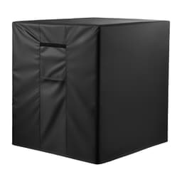 Potah na klimatizaci, 863 x 812 x 762 mm, trojvrstvý, voděodolný polyester, síťovaná ventilace, univerzální kryt venkovní jednotky klimatizace, černý - miniatura 2
