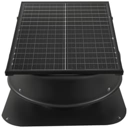Odsavač na půdu, 50 W inteligentní solární střešní ventilátor s termostatem, dálkovým ovladačem, průtok vzduchu 3000 CFM, vestavěný detektor kouře s automatickým vypnutím pro chlazení a odvlhčování - miniatura 5