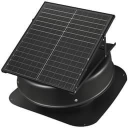 Odsavač na půdu, 50 W inteligentní solární střešní ventilátor s termostatem, dálkovým ovladačem, průtok vzduchu 3000 CFM, vestavěný detektor kouře s automatickým vypnutím pro chlazení a odvlhčování - miniatura 4