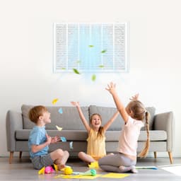 Mřížka zpětného vzduchu s filtrem, pasuje na otvor kanálu 30 palců (š) x 20 palců (v), filtr v ceně, kryt otvoru zpětného vzduchu pro montáž na stěnu, ocelová mřížka zpětného vzduchu, práškově lakovaná, odnímatelná, s předním/dvířkovým přístupem, pro 1'' filtry - miniatura 1