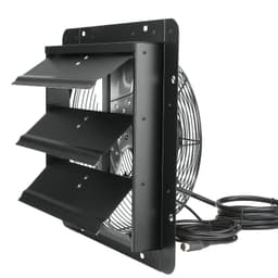 Žaluziový odsavač, 356 mm s regulátorem teploty a vlhkosti, motor EC, 1024 CFM, nástěnný plynule regulovaný ventilátor, pro montáž na půdu, ventilace a chlazení skleníků, garáží, kůlen - miniatura 5