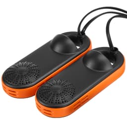 Přenosná sušička na boty, elektrická sušička s UVA lampou, dezodorační sušič/ohřívač na boty s rychlým a rovnoměrným sušením pro bavlněné pantofle, sněhule, kožené boty, plátěné boty, ponožky, v černo-oranžovém provedení - miniatura 4