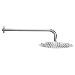 Sada sprchové baterie, sprchový systém s dešťovou hlavicí do koupelny s kulatou sprchovou hlavicí o průměru 10 palců (25,4 cm) a ruční sprchou, nástěnná baterie pro vanu s mosazným ventilem a krytem, kartáčovaný nikl - miniatura 4
